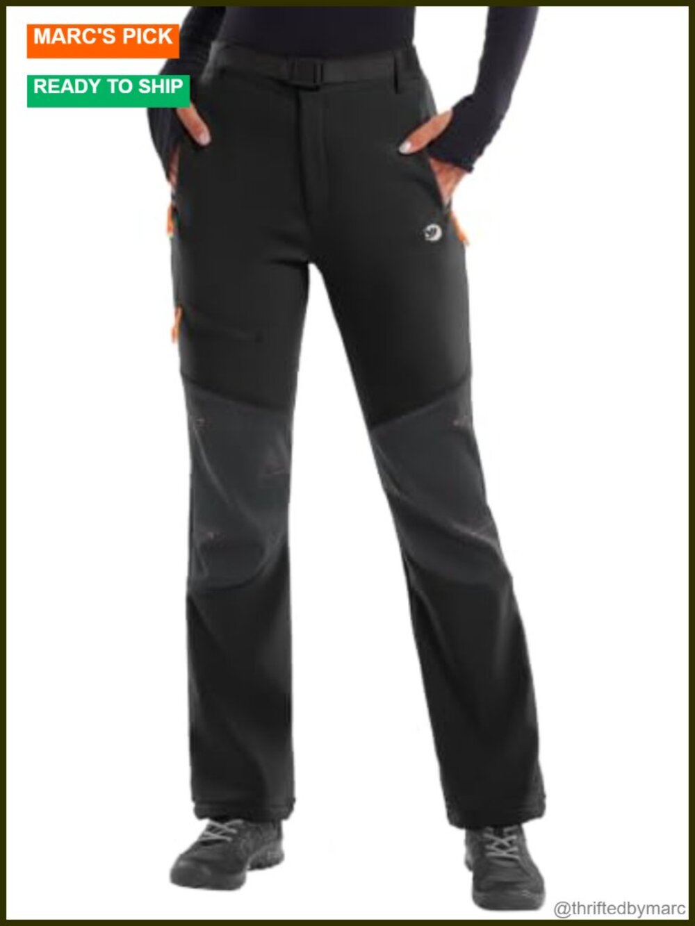 IUGA Women's Snow Pants - Waterproof Softshell Ski Pants for Hiking &